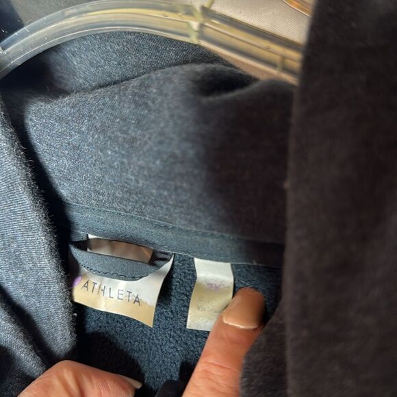 Athleta Navy Stronger Hoodie Sweatshirt. Size 2X. - Picture 8 of 8